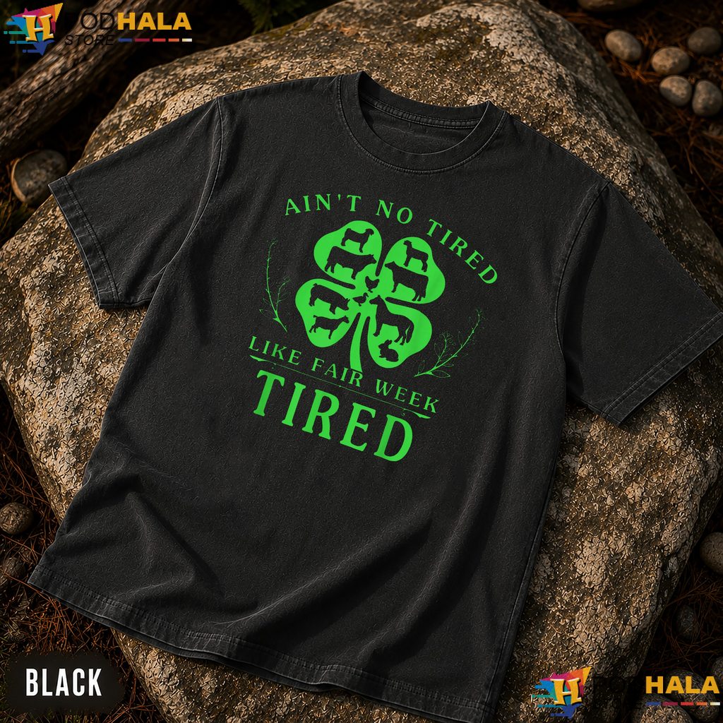 Fair Week Tired Farm Animal Comfort Colors T-Shirt Groovy Show Kids Apparel