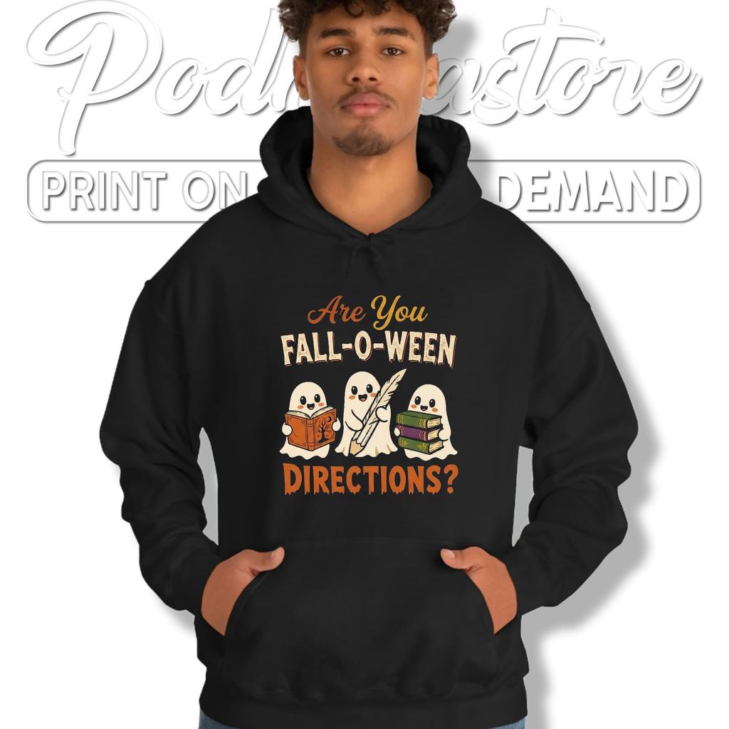 Fall O Ween Ghosts Teacher Tee Funny Halloween Directions Apparel Fall O Ween Ghosts Teacher Tee Funny Halloween Directions Apparel
