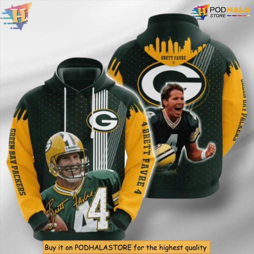 Fan Exclusive Green Bay Packers Vintage Hoodie 3D All Over Print Style