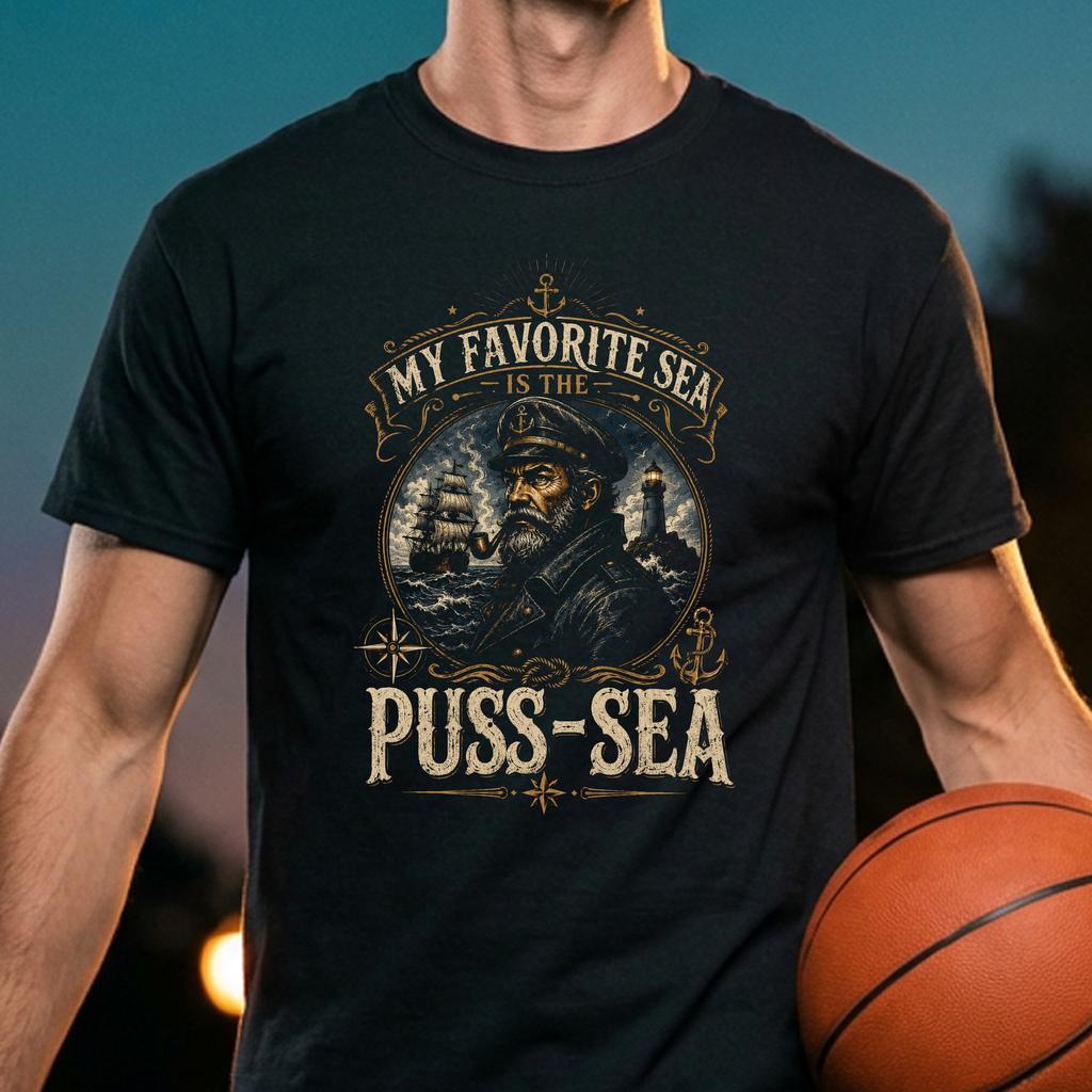Favorite Puss Sea Tee Funny Inappropriate Dirty Adult Humor Graphic Men Favorite Puss Sea Tee Funny Inappropriate Dirty Adult Humor Graphic Men