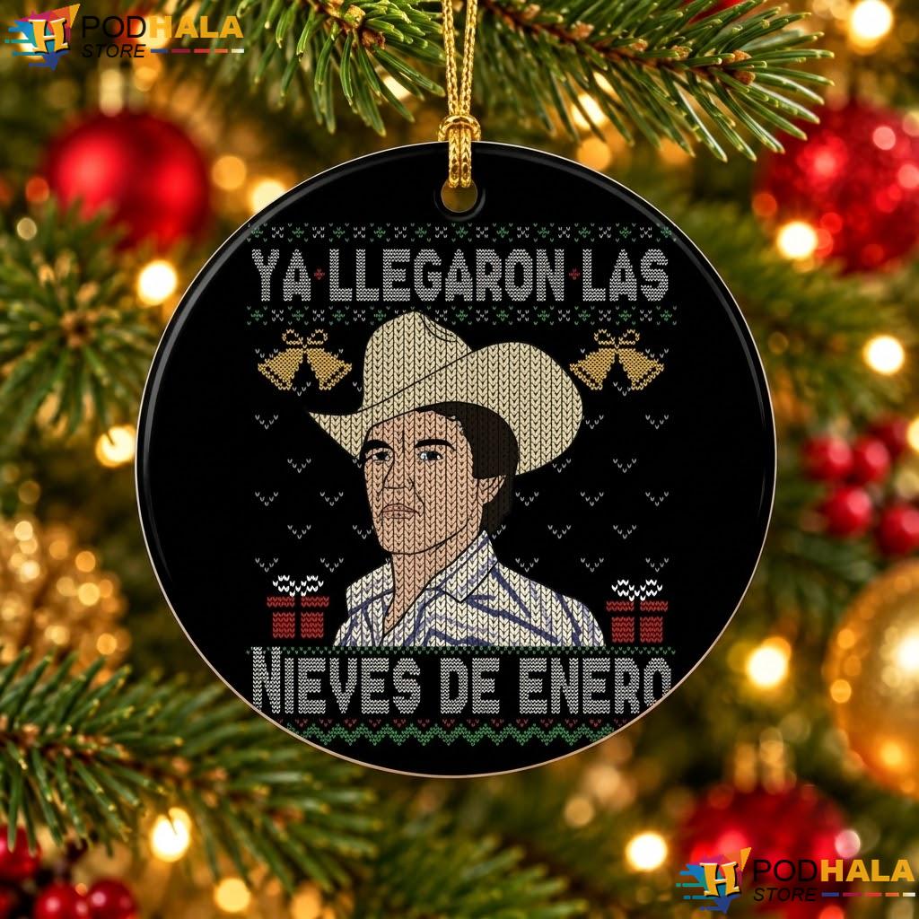 Feliz Navidad Las Nieves Christmas Ornament El Rey Del Corrido Holiday