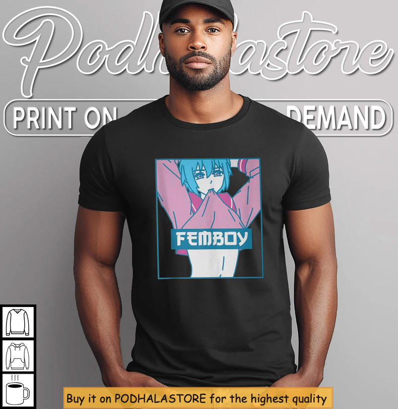 Femboy Yaoi Anime Pastel Art Cute Crossdressing Shirt