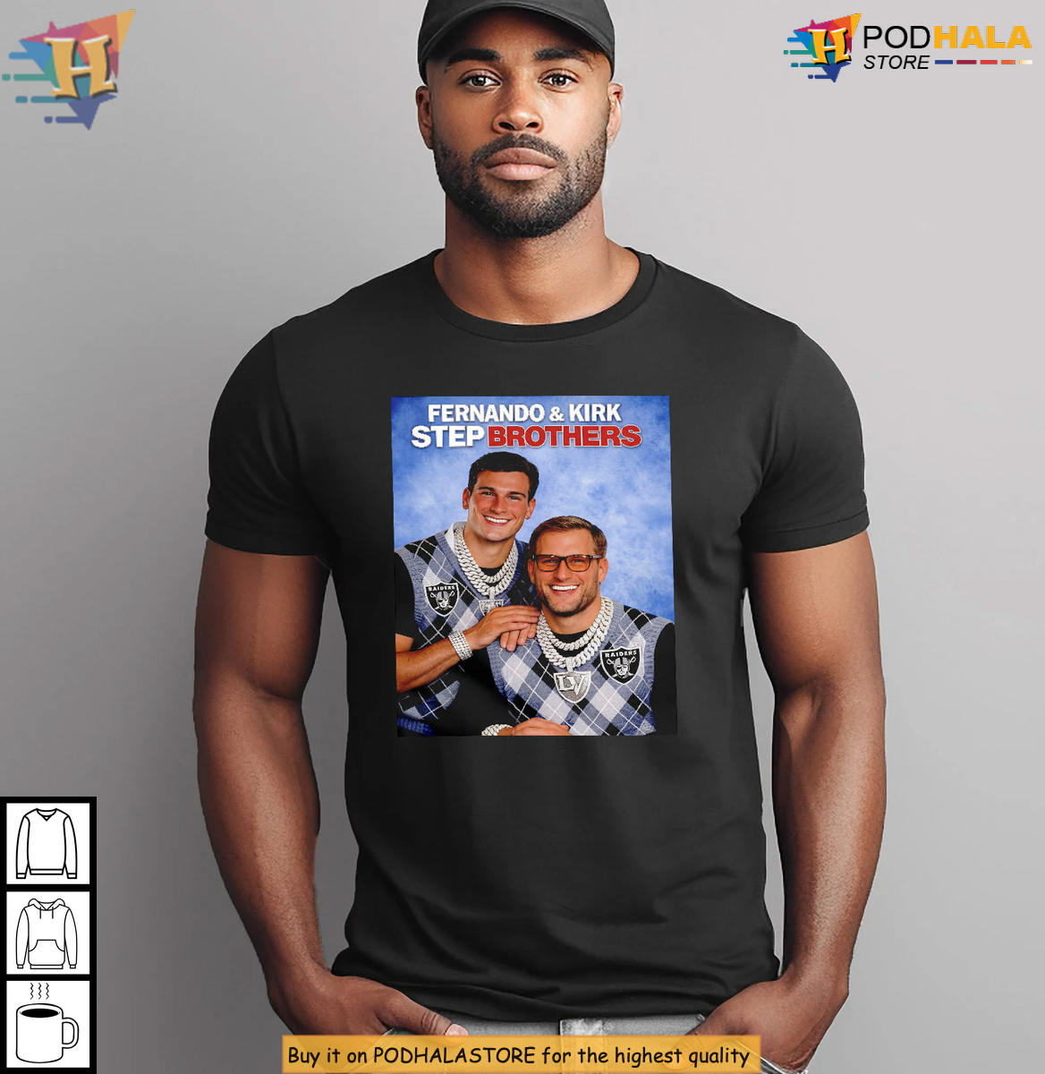 Fernando & Kirk Step Brothers Raiders 2026 NFL Football Tee, Best Friend Gifts