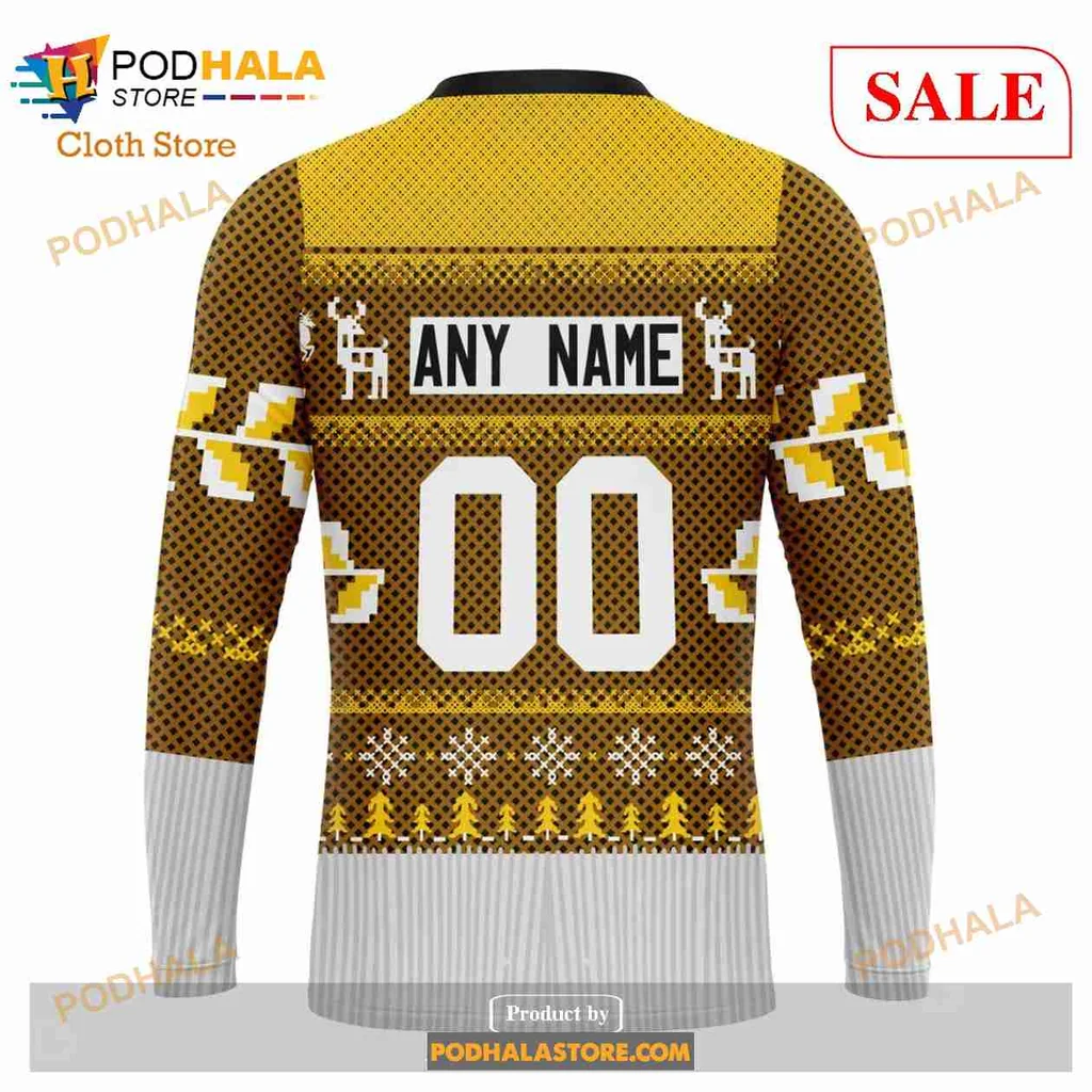 Festive Chicago Blackhawks 3d Hoodie With Christmas Reindeer And Snowflakes - Product View 5 Festive Chicago Blackhawks 3d Hoodie With Christmas Reindeer And Snowflakes - Product View 5