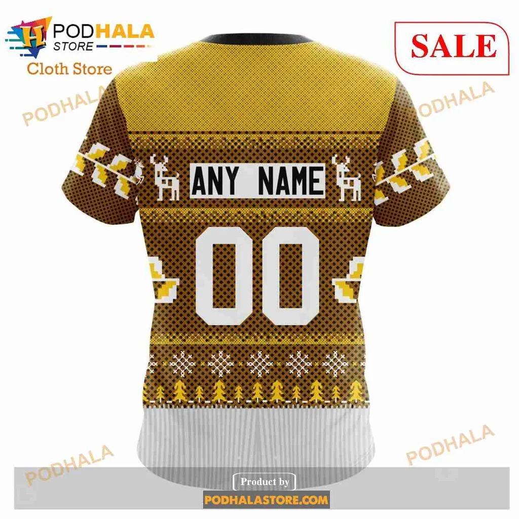 Festive Chicago Blackhawks 3d Hoodie With Christmas Reindeer And Snowflakes - Product View 7 Festive Chicago Blackhawks 3d Hoodie With Christmas Reindeer And Snowflakes - Product View 7