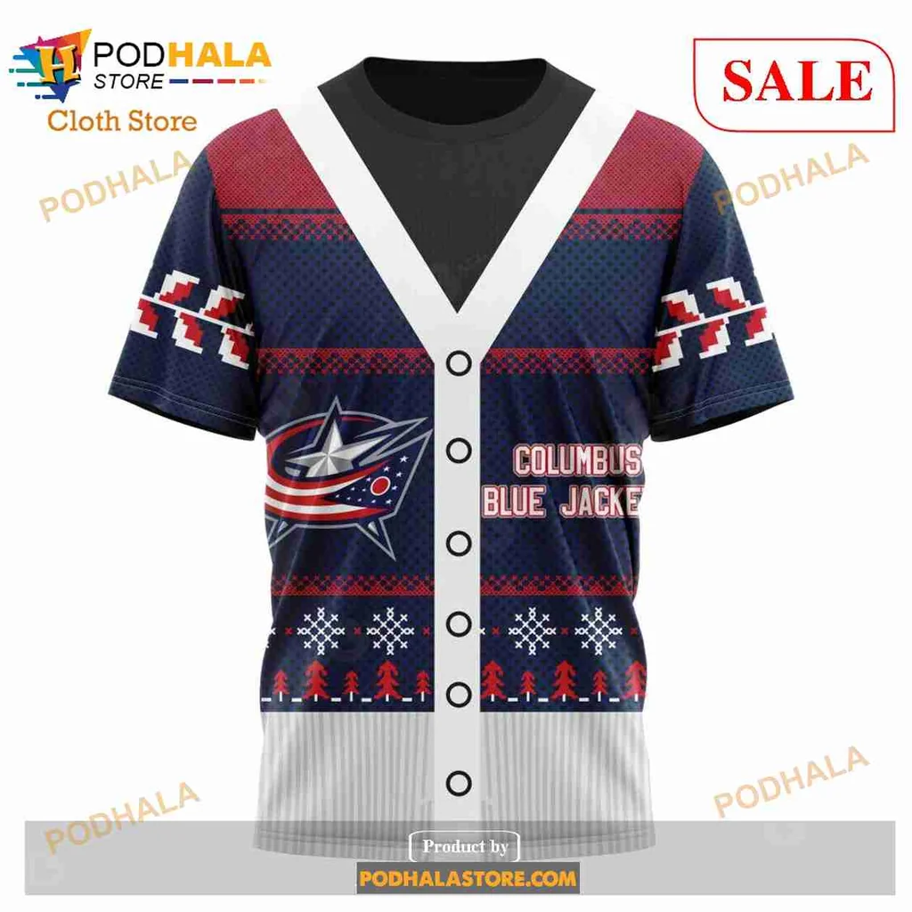 Festive Columbus Blue Jackets 3d Hoodie, Holiday Design For Nhl Fans - Product View 6 Festive Columbus Blue Jackets 3d Hoodie, Holiday Design For Nhl Fans - Product View 6