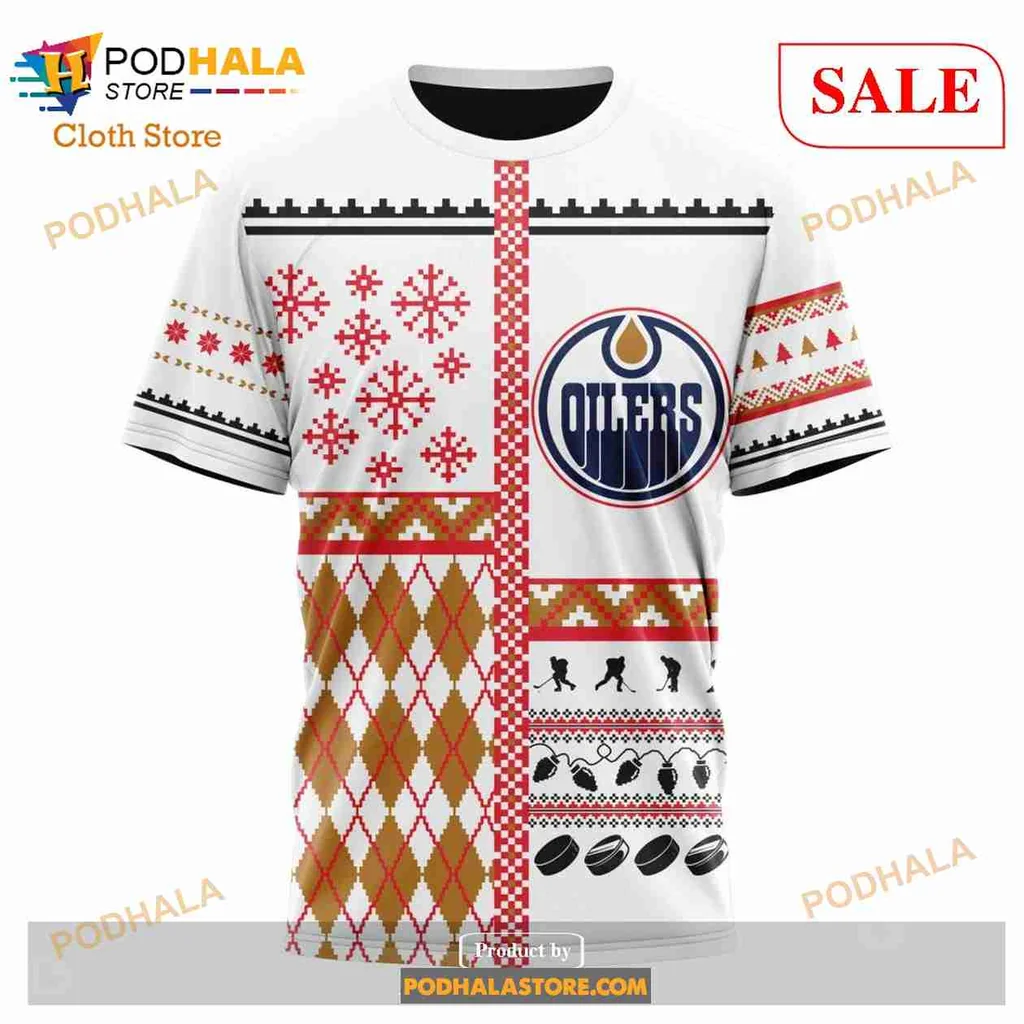 Festive Edmonton Oilers 3d Hoodie, Cheerful Christmas Design For Fans - Product View 6 Festive Edmonton Oilers 3d Hoodie, Cheerful Christmas Design For Fans - Product View 6