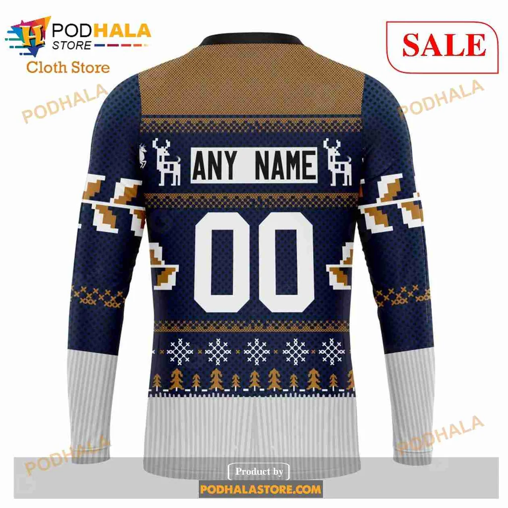 Festive Edmonton Oilers 3d Hoodie With Holiday Sweater Design - Product View 5 Festive Edmonton Oilers 3d Hoodie With Holiday Sweater Design - Product View 5