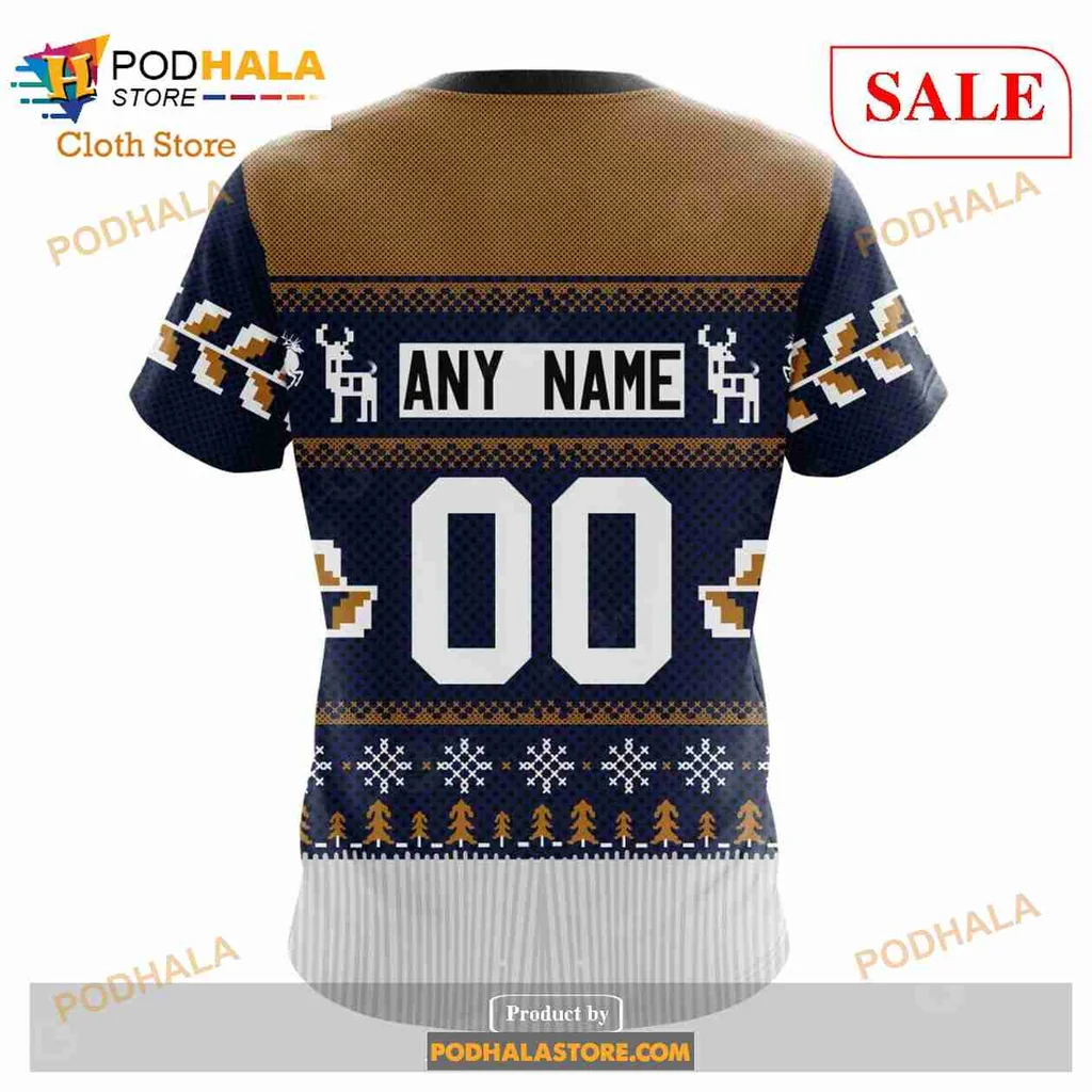 Festive Edmonton Oilers 3d Hoodie With Holiday Sweater Design - Product View 7 Festive Edmonton Oilers 3d Hoodie With Holiday Sweater Design - Product View 7