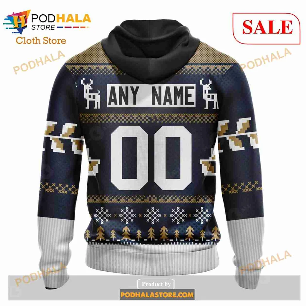 Festive Florida Panthers AOP Hoodie With Holiday Design Elements Festive Florida Panthers AOP Hoodie With Holiday Design Elements