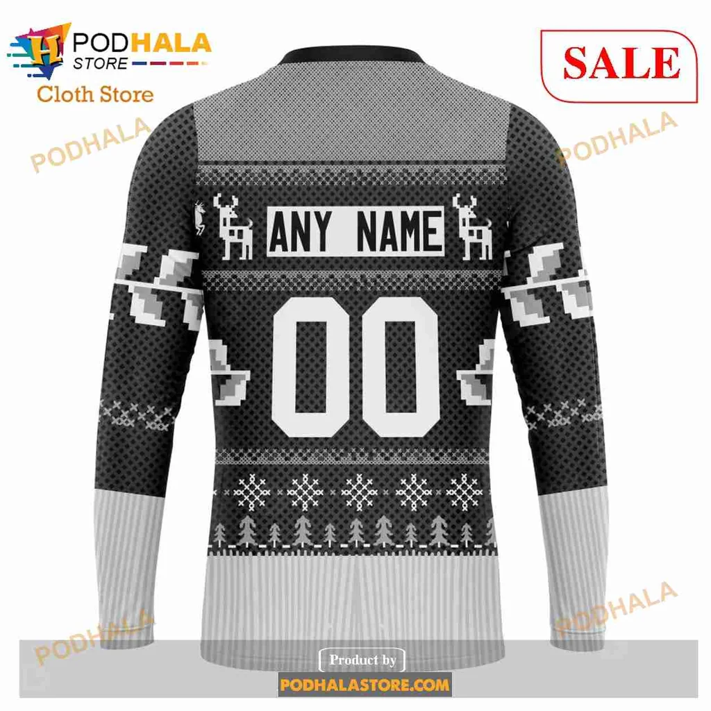 Festive Los Angeles Kings 3d Hoodie With Christmas Design Elements - Product View 5 Festive Los Angeles Kings 3d Hoodie With Christmas Design Elements - Product View 5