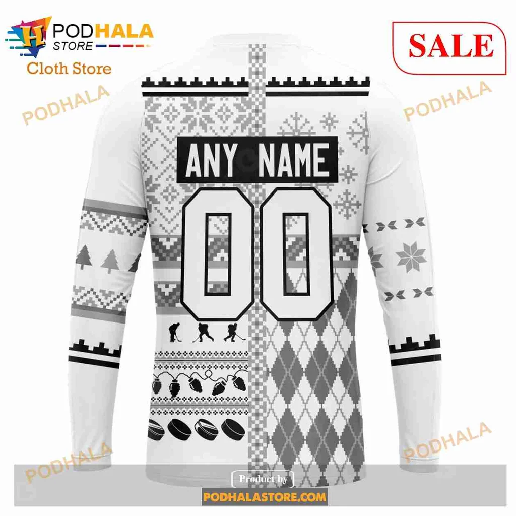 Festive Los Angeles Kings 3d Hoodie With Holiday Design Elements - Product View 5 Festive Los Angeles Kings 3d Hoodie With Holiday Design Elements - Product View 5
