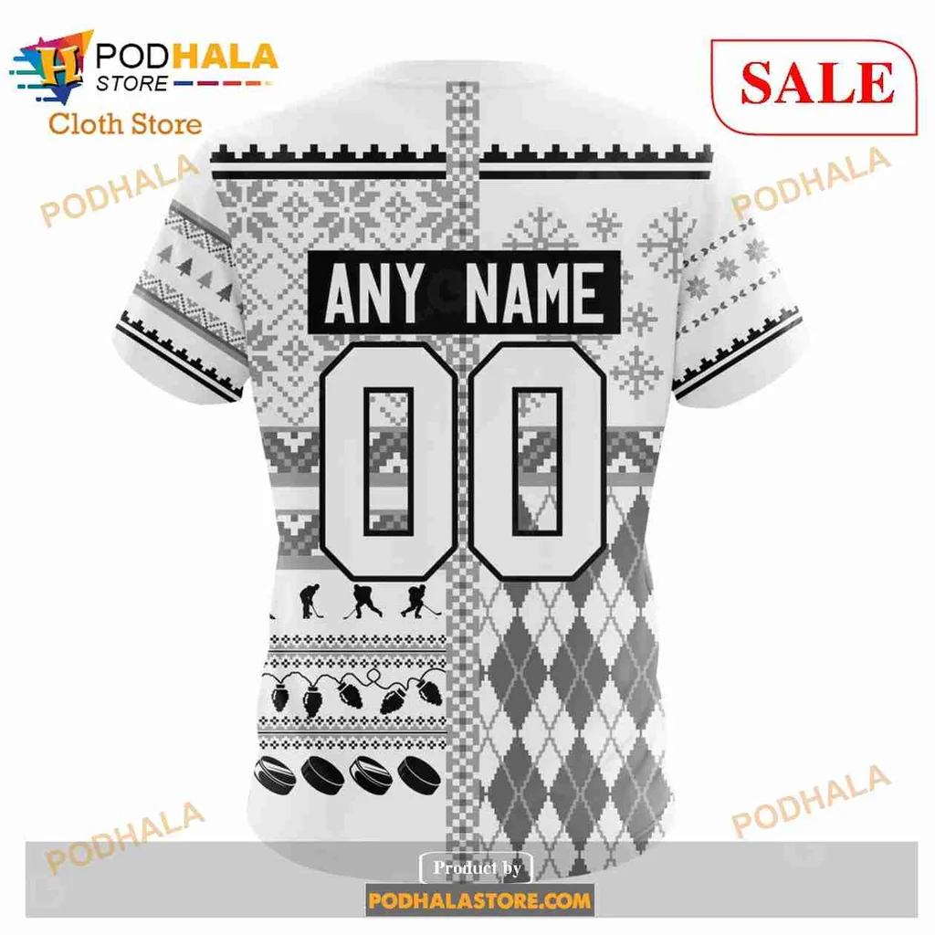 Festive Los Angeles Kings 3d Hoodie With Holiday Design Elements - Product View 7 Festive Los Angeles Kings 3d Hoodie With Holiday Design Elements - Product View 7