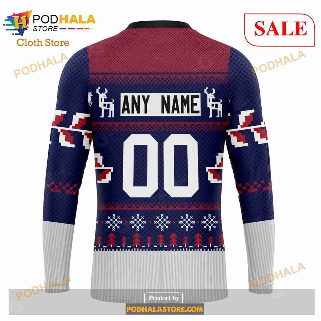 Festive Montreal Canadiens 3d Hoodie With Holiday Design Elements - Product View 5 Festive Montreal Canadiens 3d Hoodie With Holiday Design Elements - Product View 5