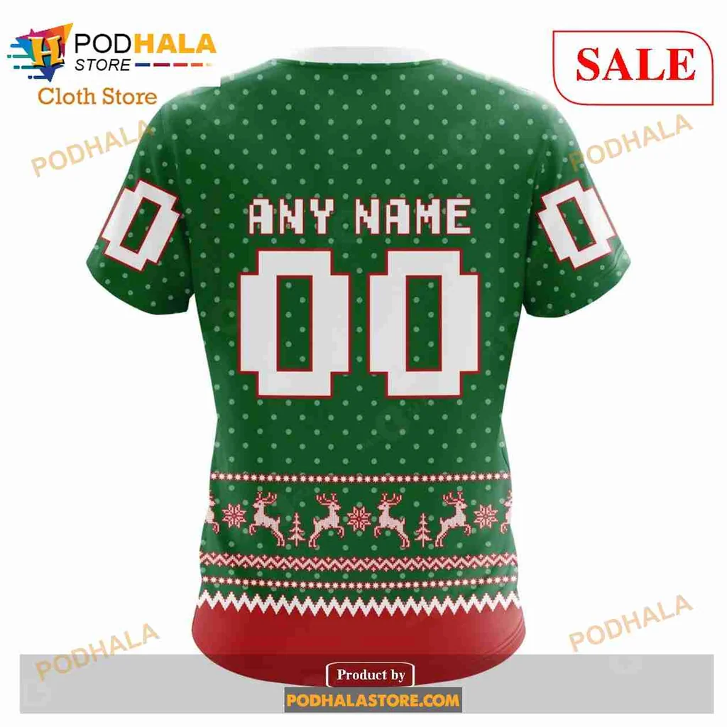 Festive New Jersey Devils 3d Hoodie With Holiday Snowflakes And Reindeer - Product View 7 Festive New Jersey Devils 3d Hoodie With Holiday Snowflakes And Reindeer - Product View 7