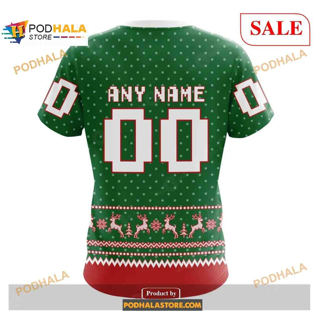 Festive New York Islanders 3D Print Hoodie With Holiday Emblem And Pattern Festive New York Islanders 3D Print Hoodie With Holiday Emblem And Pattern