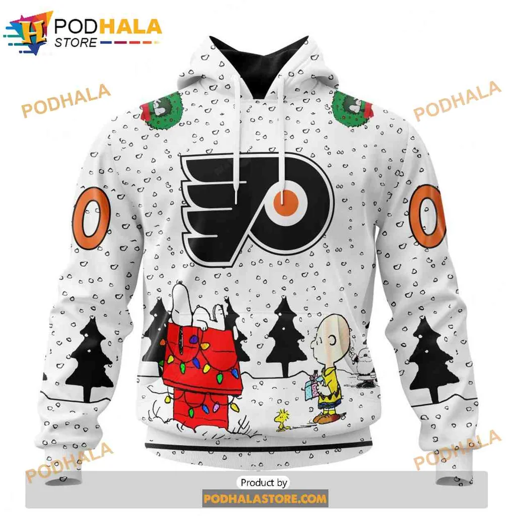 Festive Peanuts Charlie Brown Snoopy 3d Hoodie With Winter Design