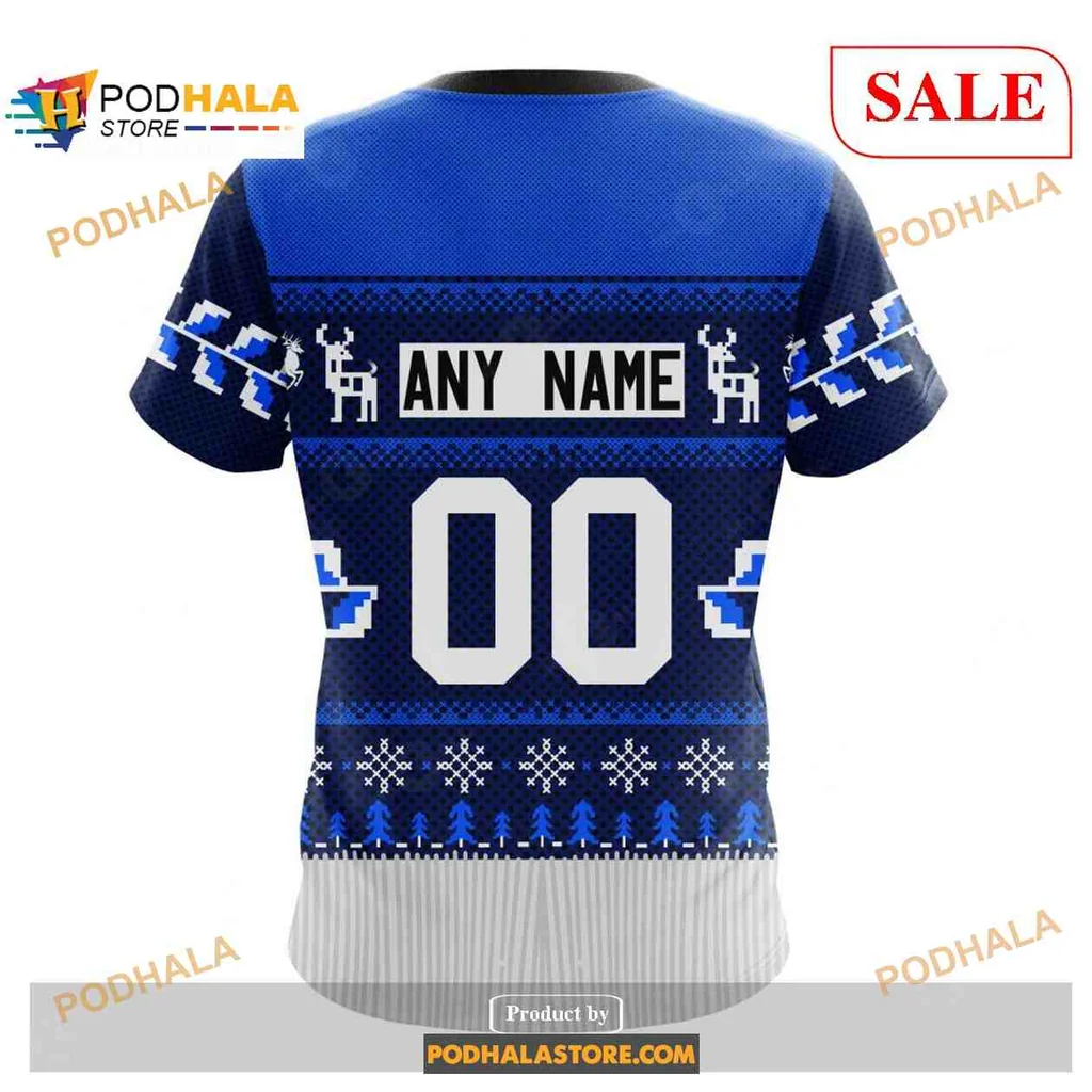 Festive Toronto Maple Leafs 3D Print Hoodie With Holiday Sweater Design Festive Toronto Maple Leafs 3D Print Hoodie With Holiday Sweater Design