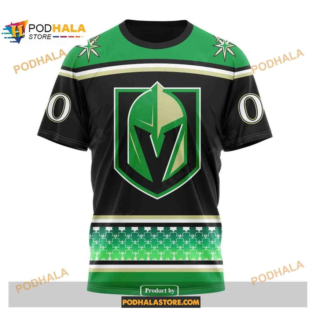 Festive Vegas Golden Knights AOP Hoodie With St Patricks Day Design Festive Vegas Golden Knights AOP Hoodie With St Patricks Day Design