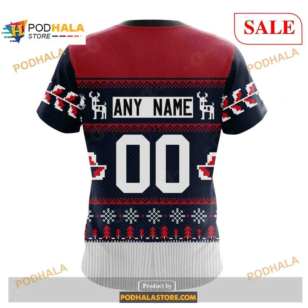 Festive Washington Capitals 3D Print Hoodie With Christmas Design Elements Festive Washington Capitals 3D Print Hoodie With Christmas Design Elements
