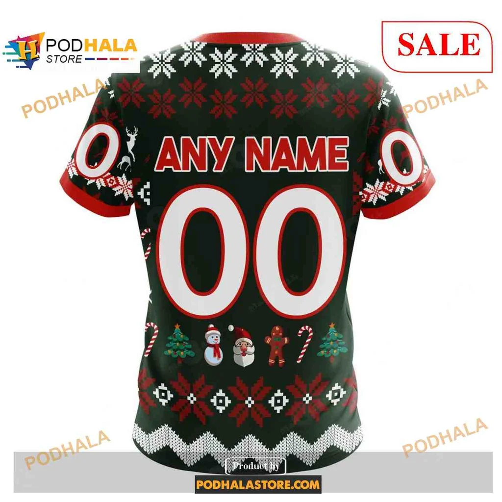 Festive Washington Capitals Holiday Hoodie With Christmas Motifs - View 3 Festive Washington Capitals Holiday Hoodie With Christmas Motifs - View 3