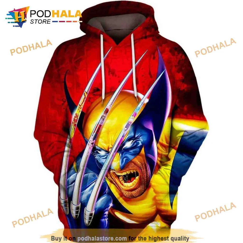 Fierce Comic Book Claws 3d Hoodie With Striking Graphic Design