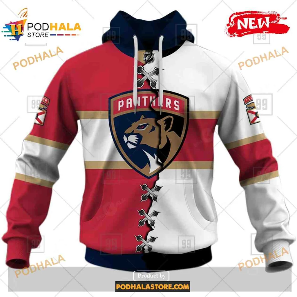 Fierce Florida Panthers 3d Hoodie With Stylish Panther Logo Design