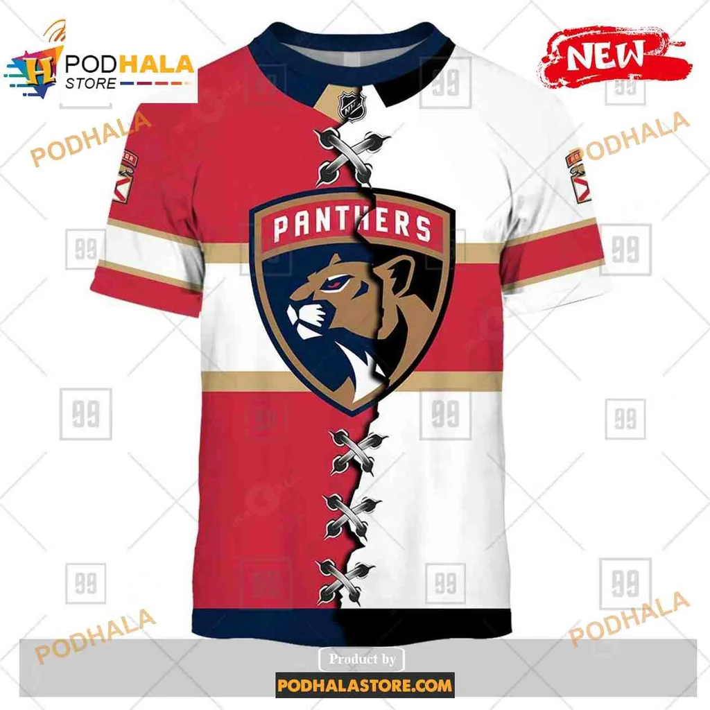 Fierce Florida Panthers All Over Print Hoodie With Stylish Panther Logo Design Fierce Florida Panthers All Over Print Hoodie With Stylish Panther Logo Design