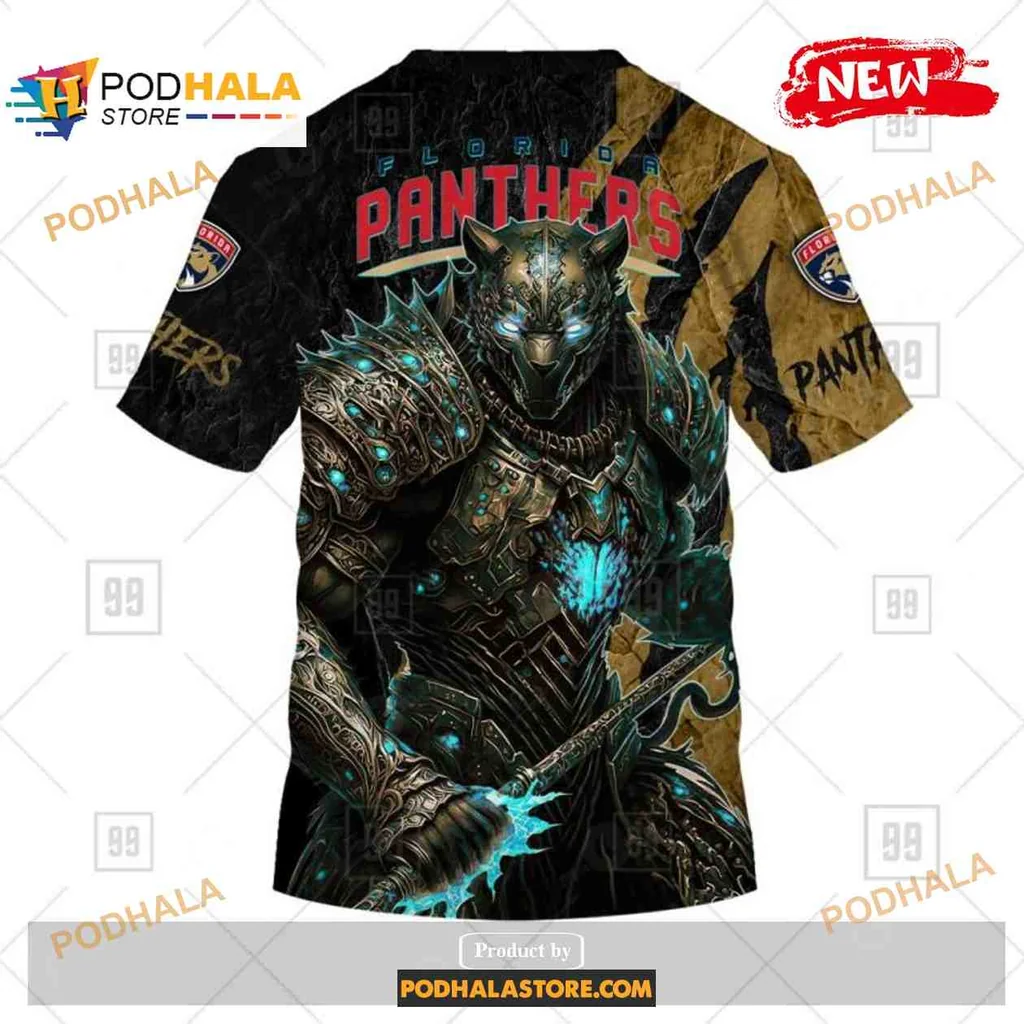 Fierce Florida Panthers Warrior 3D Print Hoodie With Striking Superhero Design Fierce Florida Panthers Warrior 3D Print Hoodie With Striking Superhero Design