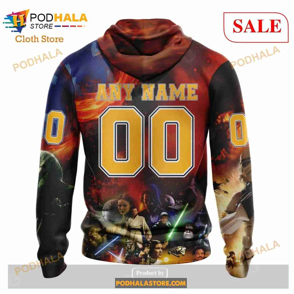 Fierce Nashville Predators Star Wars AOP Hoodie Featuring Darth Vader And Yoda Fierce Nashville Predators Star Wars AOP Hoodie Featuring Darth Vader And Yoda