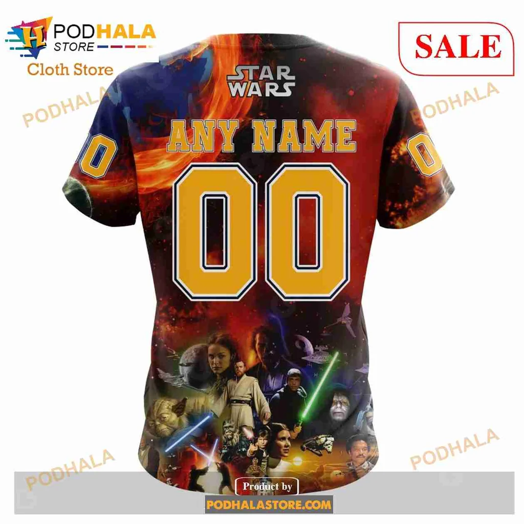 Fierce Nashville Predators Star Wars 3d Hoodie Featuring Darth Vader And Yoda - Product View 7 Fierce Nashville Predators Star Wars 3d Hoodie Featuring Darth Vader And Yoda - Product View 7