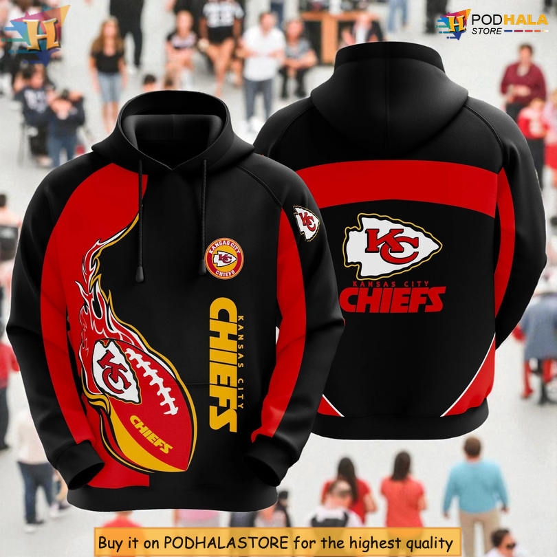 Fireball Champion Style Kansas City Chiefs Womens Hoodie, Custom 3D Gear
