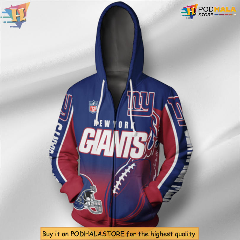 Flame Balls Pattern New York Giants Holiday Hoodie Graphic Gift Gear