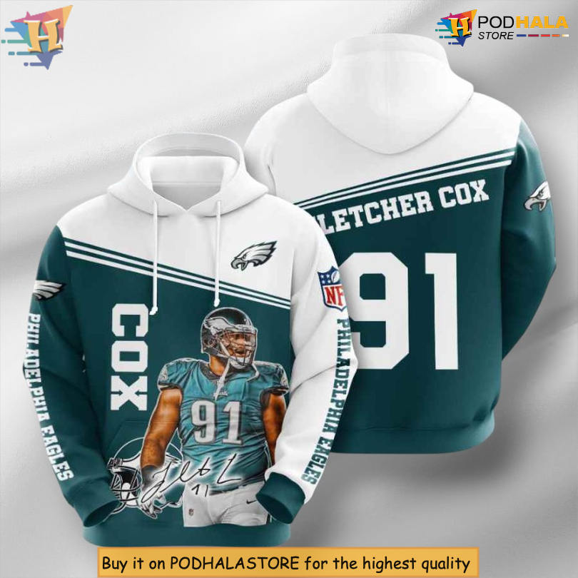 Fletcher Cox Sport Tribute Mens Philadelphia Eagles Hoodie All Over Print