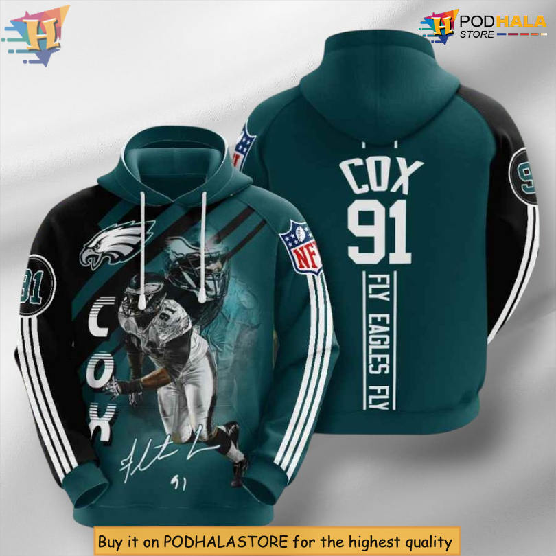 Fletcher Cox Tribute Edition Philadelphia Eagles Vintage Hoodie 3D Fanwear