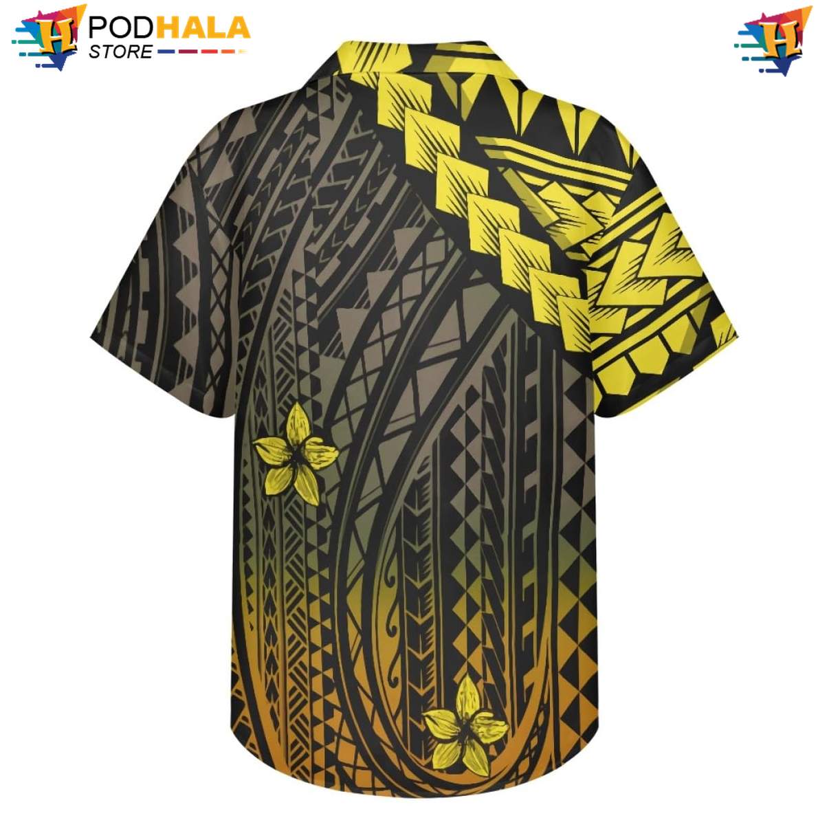 Floral Plumeria Tropical Shirt Mens Traditional Polynesian Samoa Resort Wear Floral Plumeria Tropical Shirt Mens Traditional Polynesian Samoa Resort Wear