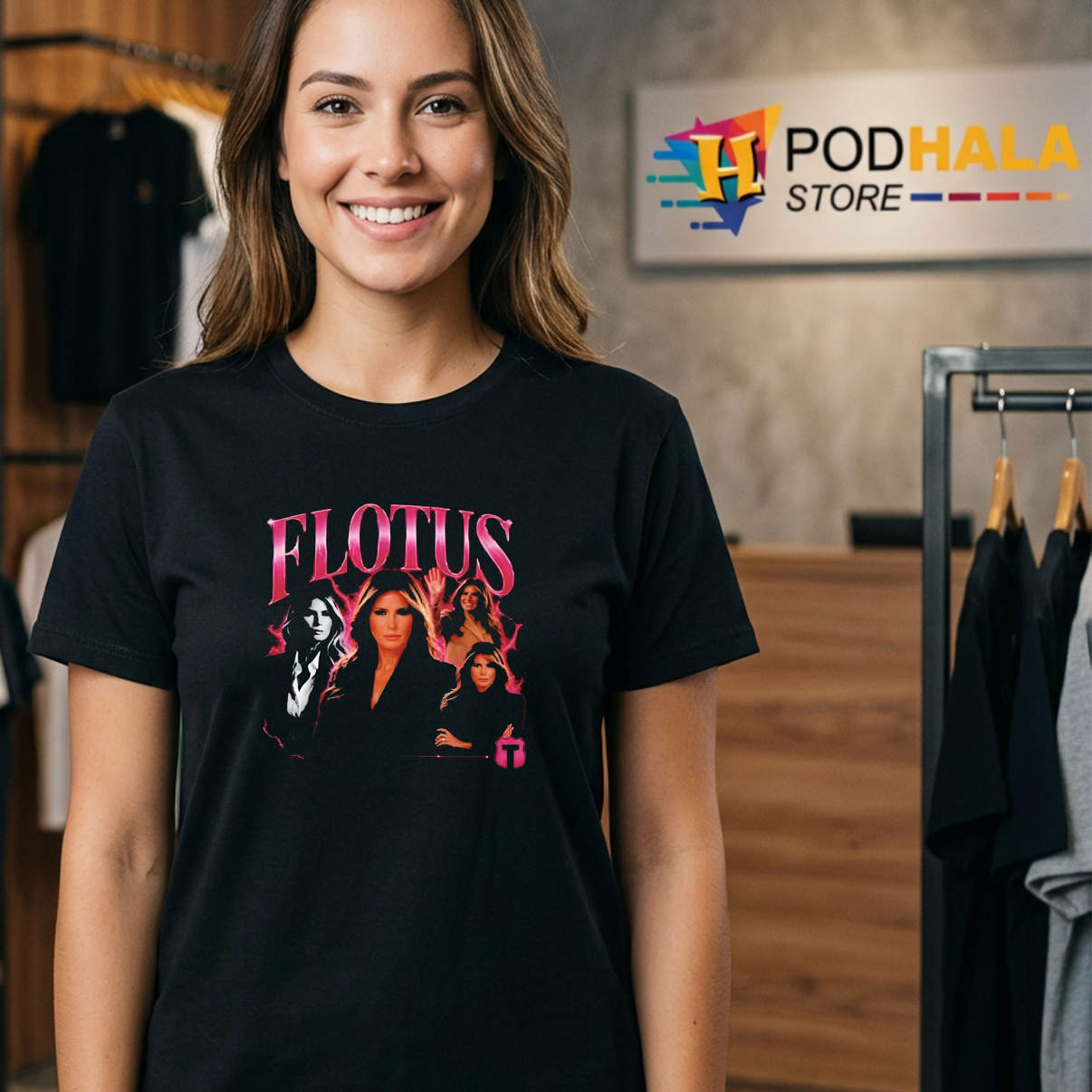 Flotus Bootleg Melania Trump Vintage Shirt 2026 Political Campaign Gear