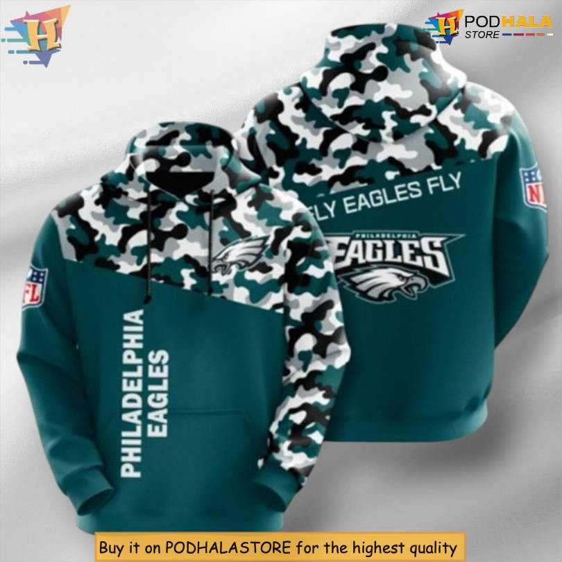 Fly Eagles Fly Team Slogan Philadelphia Eagles Mens Hoodies Custom 3D Fly Eagles Fly Team Slogan Philadelphia Eagles Mens Hoodies Custom 3D