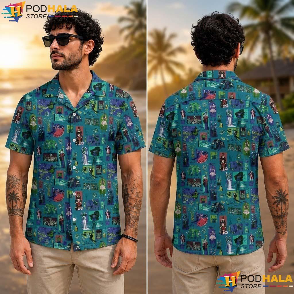 Foolish Mortals Halloween Aloha Shirt Disney Hitchhiking Party Shirt Foolish Mortals Halloween Aloha Shirt Disney Hitchhiking Party Shirt