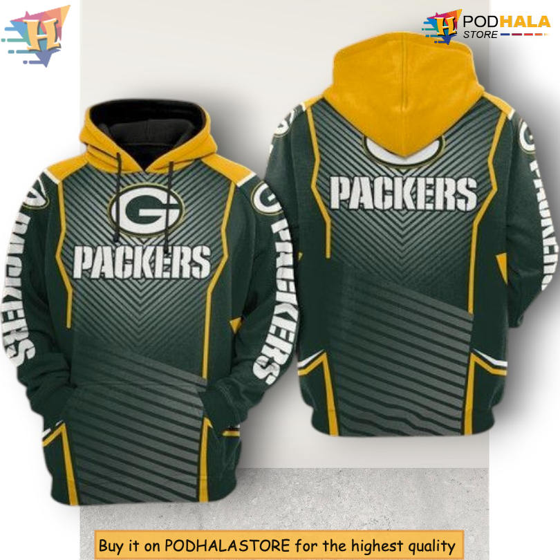 Football Edition Graphic Green Bay Packers Hoodie 3D All Over Print