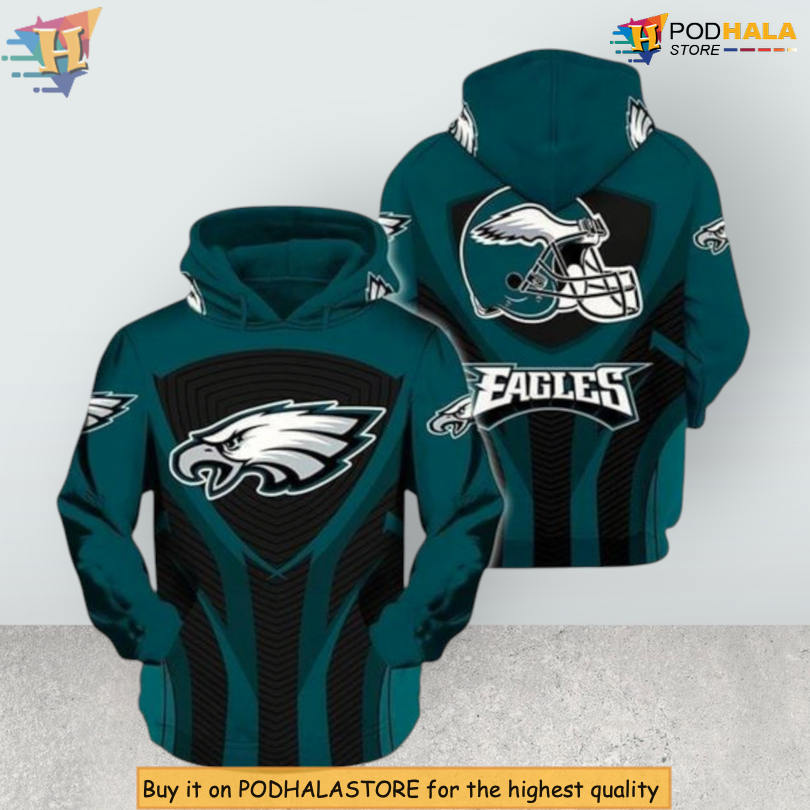 For True Eagles Fans Philadelphia Eagles 3D Printed Hoodie NFL Apparel
