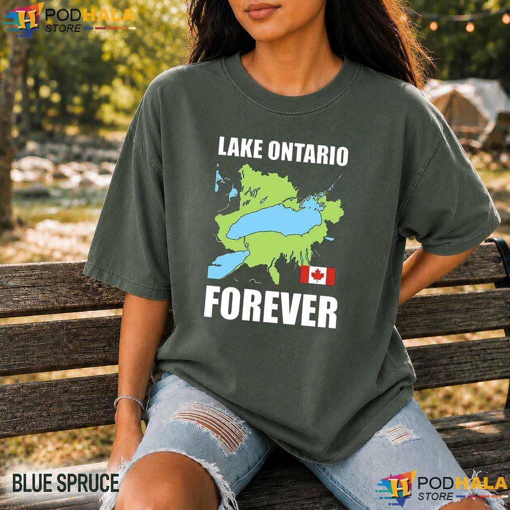 Forever Graphic Lake Ontario Comfort Colors T-Shirt Nature Lover Top