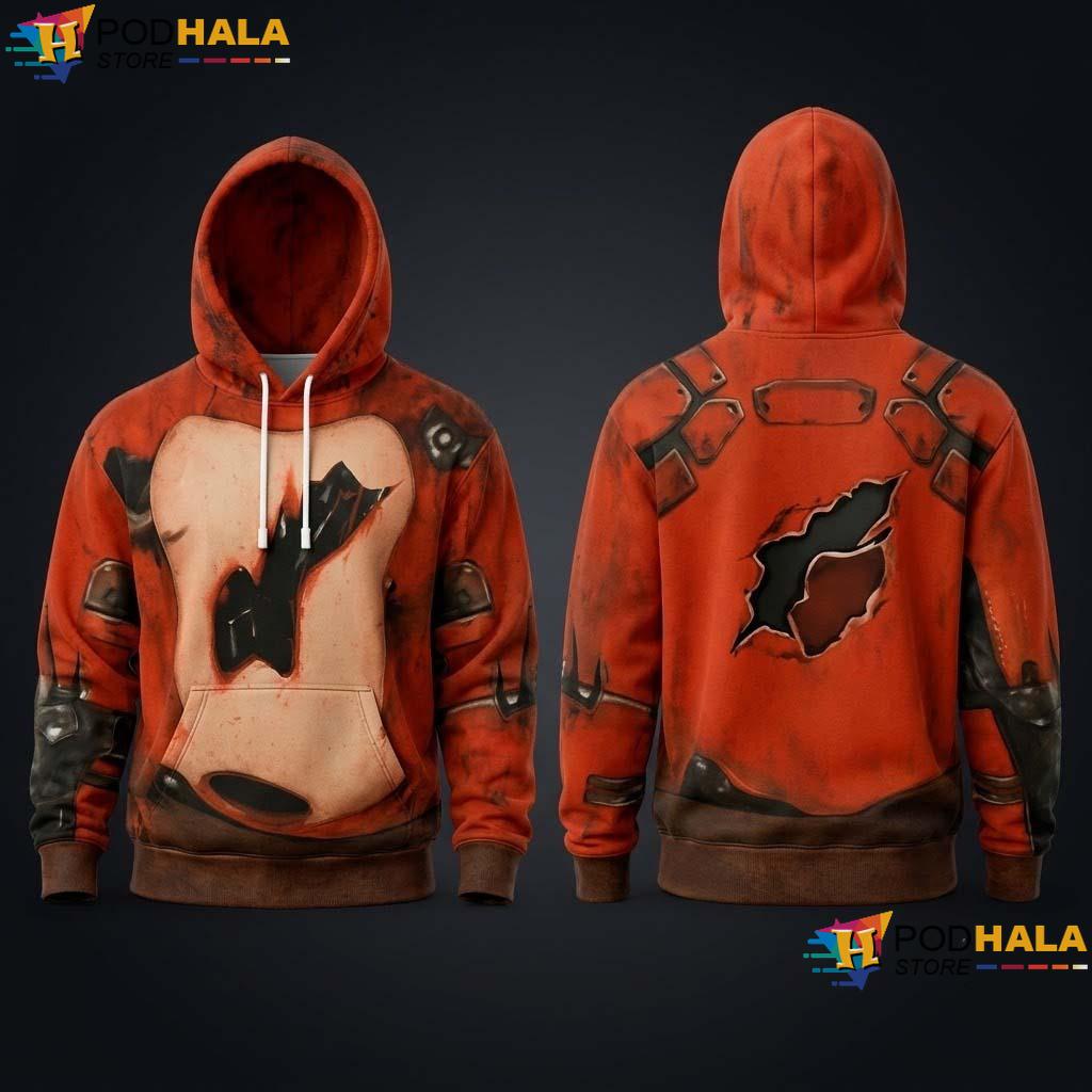 Foxy Fan Halloween 3D Printed Hoodie Nightmare Horror Cosplay Gift Top
