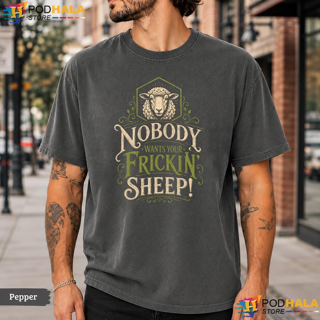 Frickin Sheep Board Game Comfort Colors T-Shirt Funny Gamer Humor Graphic Top