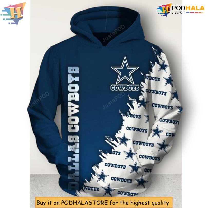Full Print NFL Edition Dallas Cowboys Full Print Hoodie 3D Team Pride