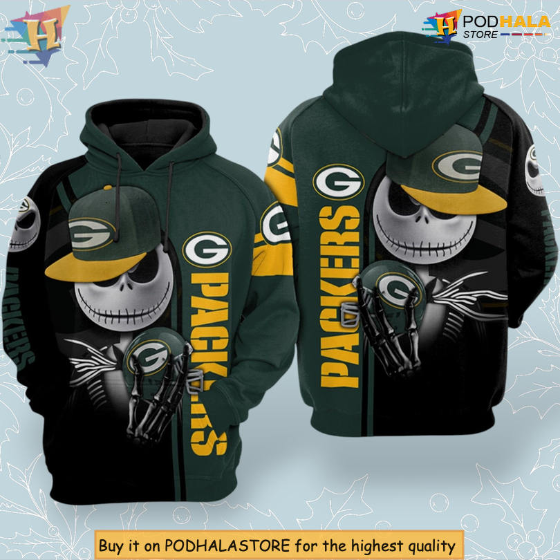 Full Printed Pullover Green Bay Packers Hoodie 3D NFL Football Apparel