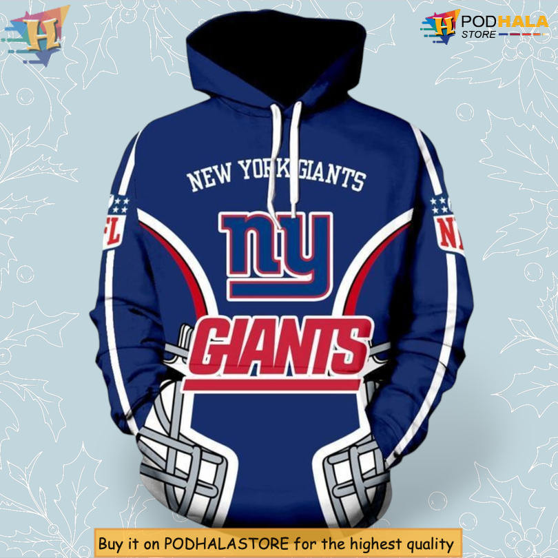 Full Printed Style New York Giants Full Print Hoodie NFL Team Apparel