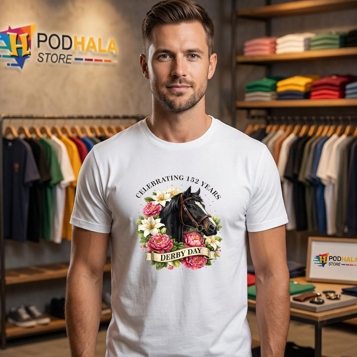 Funny 152 Years Derby Shirt 2026 Celebrating Horse Racing Day Graphic Fan Gear