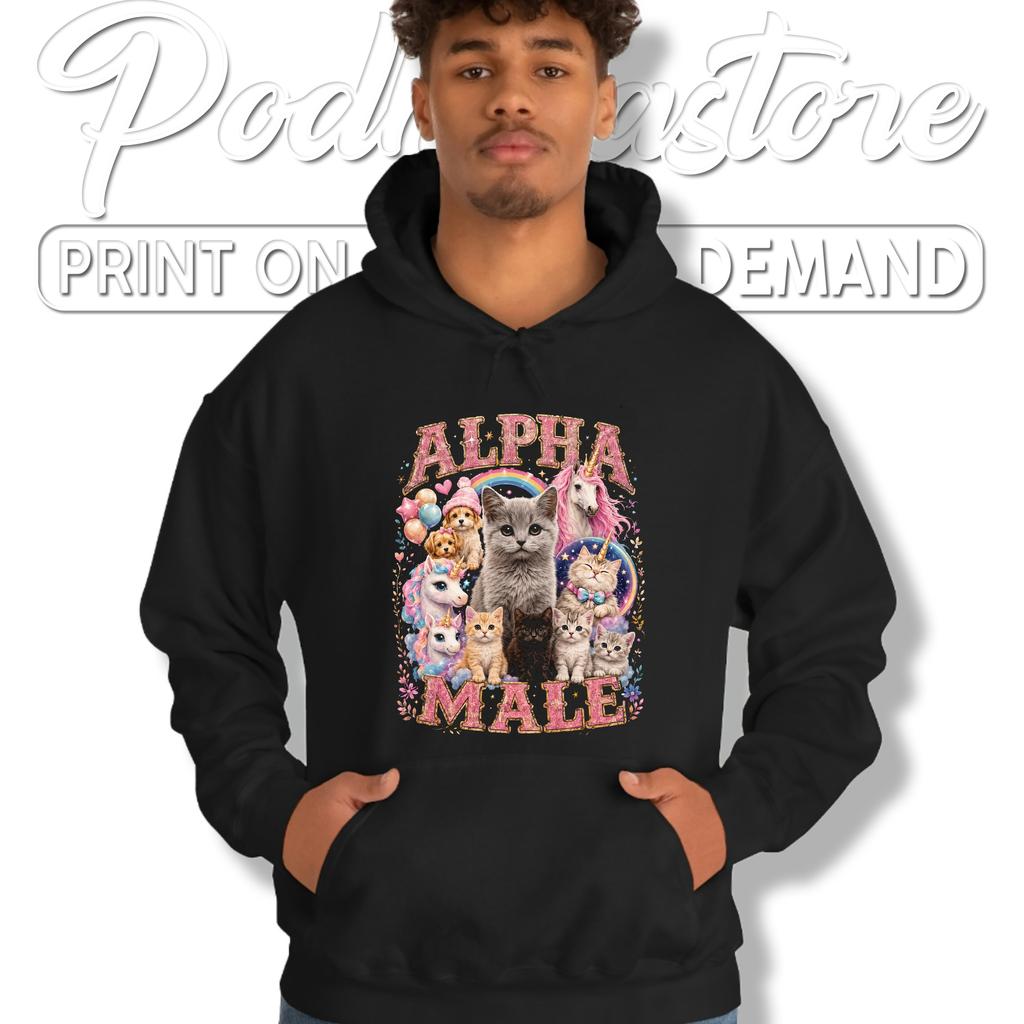 Funny Alpha Male Cat Shirt Hilarious Feline Meme Graphic Top Pet Lover Funny Alpha Male Cat Shirt Hilarious Feline Meme Graphic Top Pet Lover