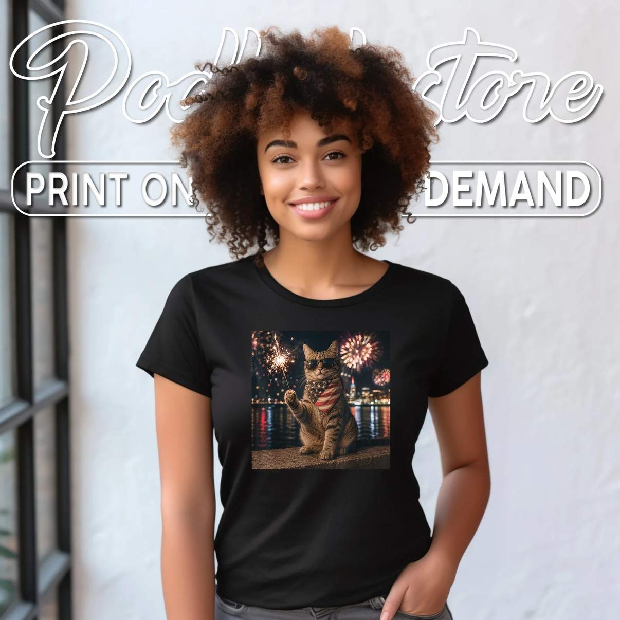 Funny Cat Fireworks Meme Shirt Patriotic Fourth Of July Cat Lovers